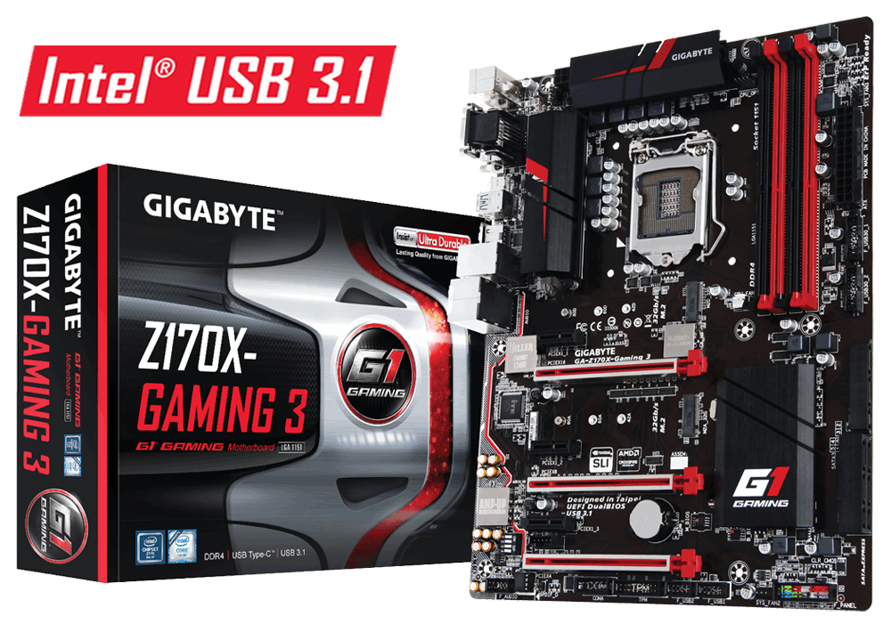 Gigabyte GA-Z170X-Gaming 3 Rev. 1.1 - Motherboard
